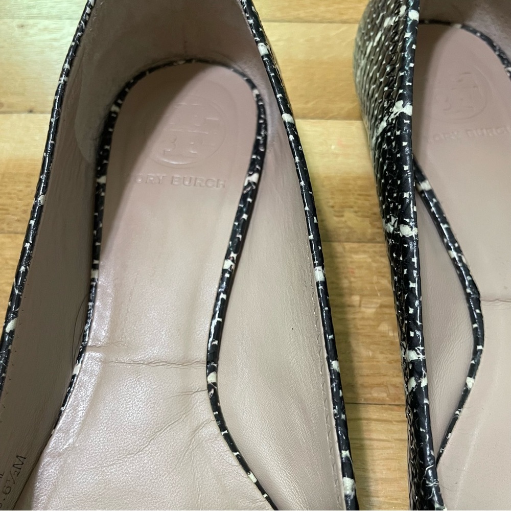 Tory Burch Reva Mojave Python Snake Embossed Leat… - image 7